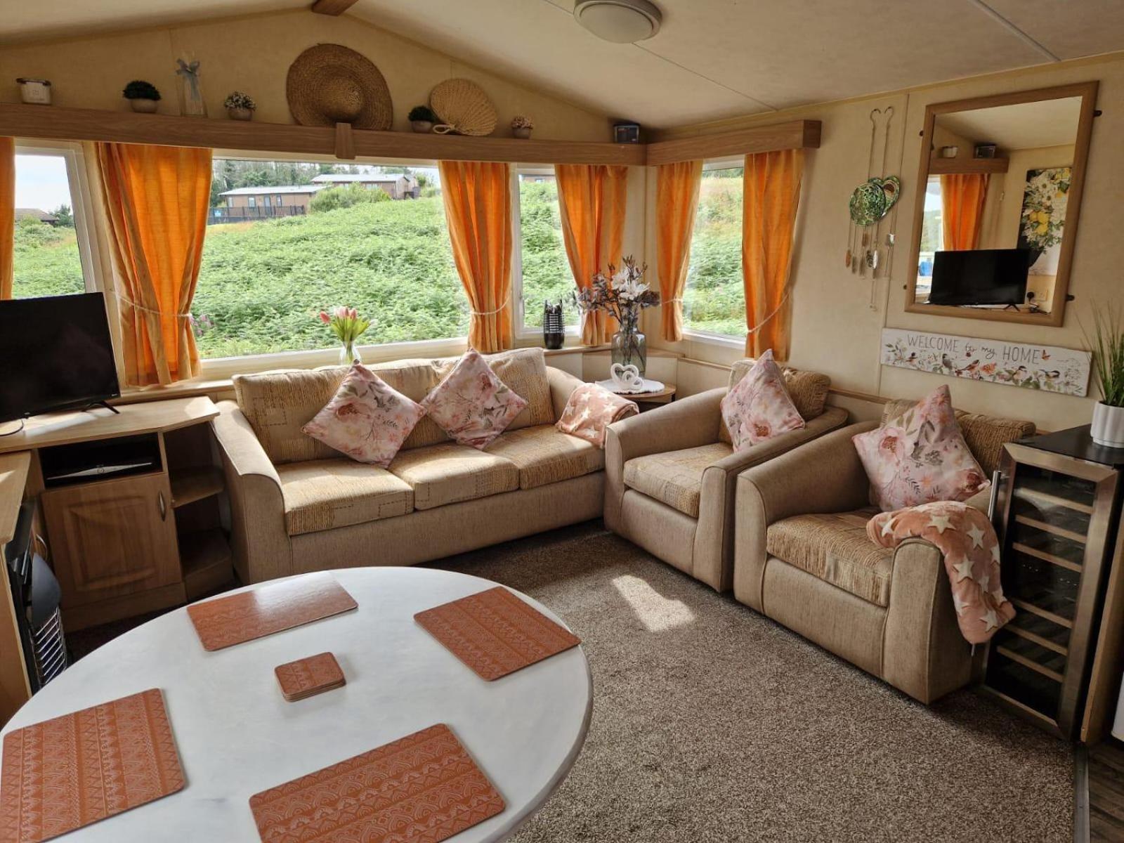 Lochview Retreat Caravan Balminnoch المظهر الخارجي الصورة